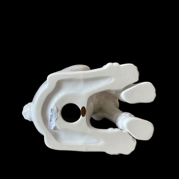 Fancy French Poodle Figurine Statue Large 17in White Ceramic Luxury Decor NEW - Picture 14 of 15